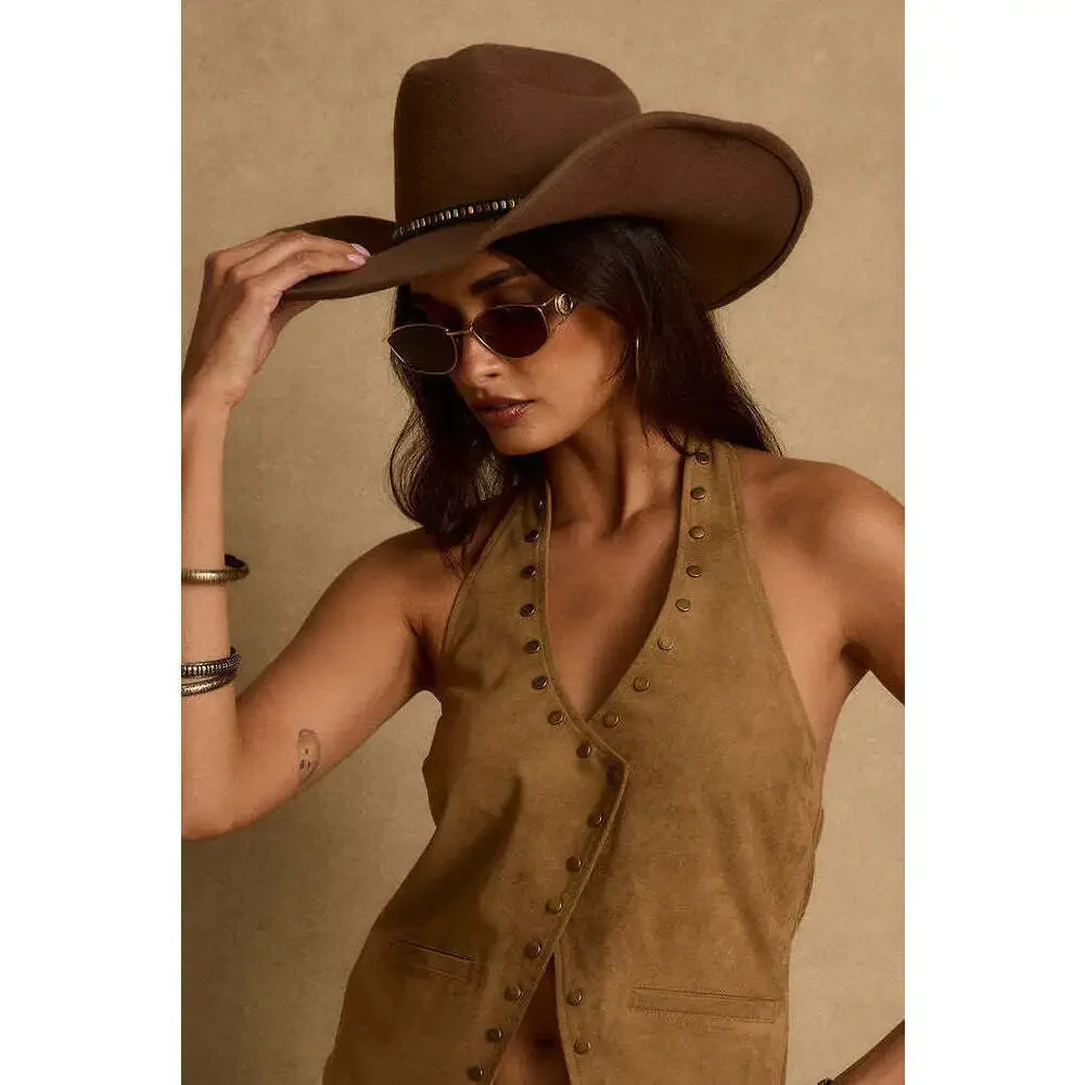 12th Tribe McGraw Olive Cowboy Hat Size O/S